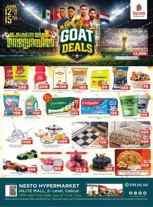 Nesto HiLITE Mall Calicut GOAT Deals Offers | Shop Today flyer cover