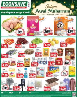 Econsave Awal Muharram Promotion | Biggest Deals Today flyer cover