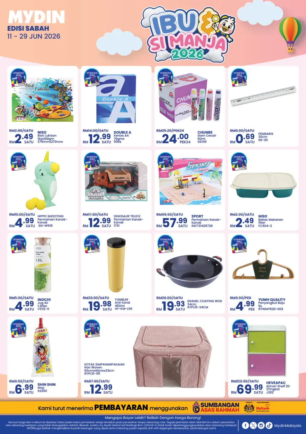 Mydin Sabah Ibu dan Si Manja Fair | Biggest Deals Today page 1