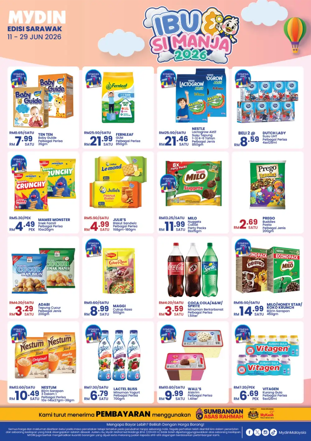 Mydin Sarawak Ibu dan Si Manja Fair | Biggest Deals Today page 1