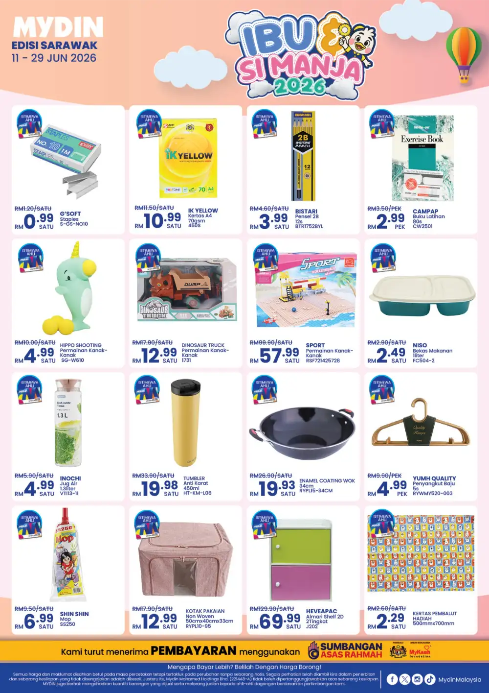 Mydin Sarawak Ibu dan Si Manja Fair | Biggest Deals Today page 3