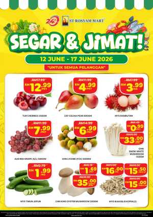 ST Rosyam Mart Segar and Jimat Promotion | Save Today flyer cover