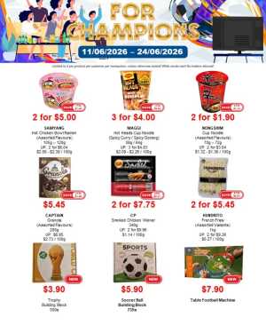 Sheng Siong For Champions Promotion Deals | Shop Today flyer cover