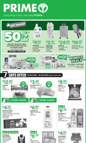 Prime Supermarket Singapore 7 Days Offer | Save Today flyer cover