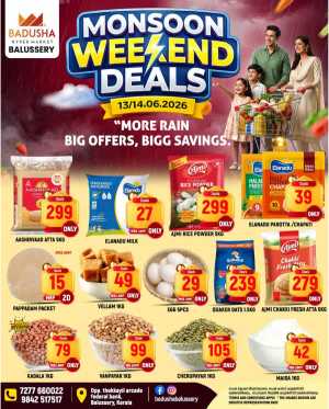 Monsoon weekend deals flyer cover