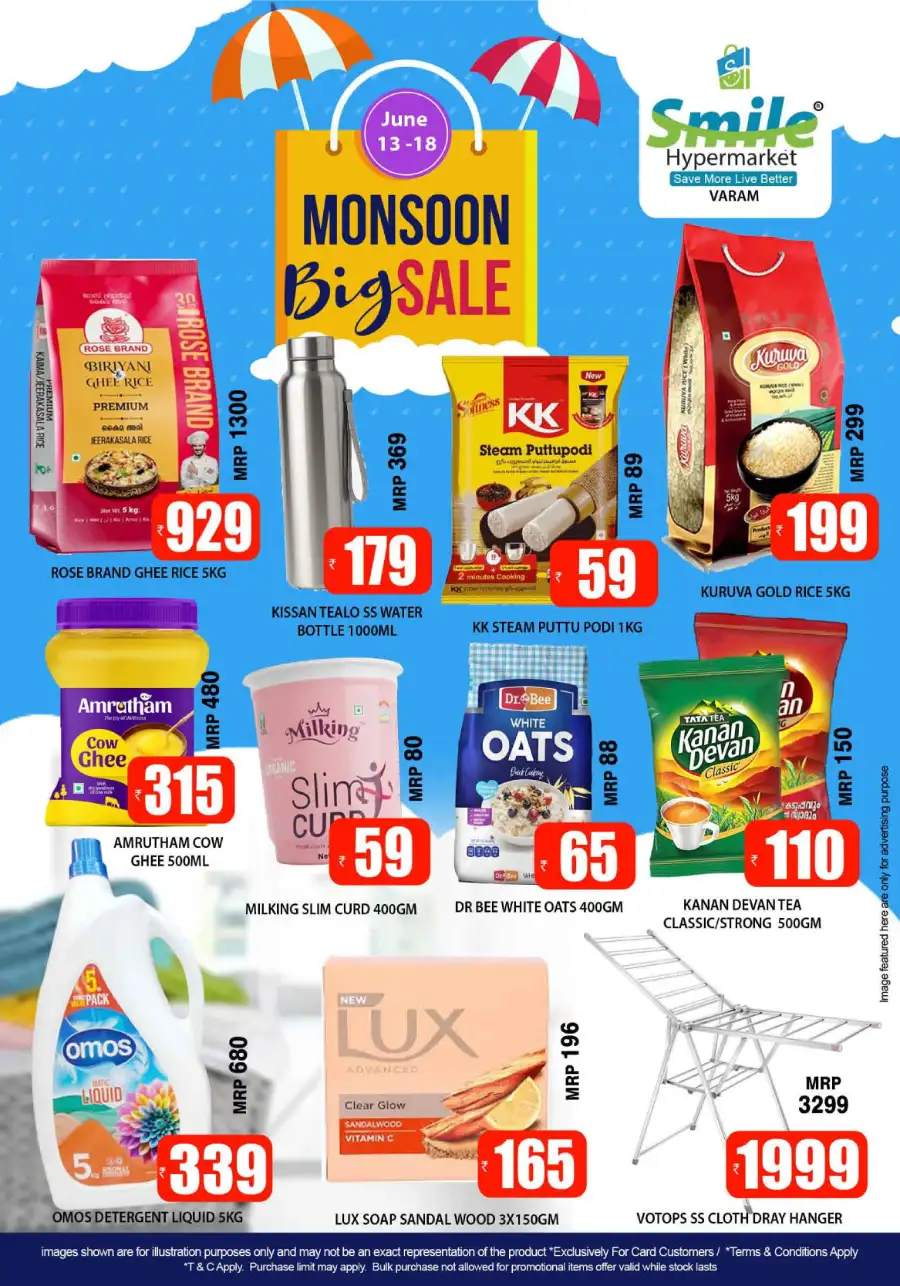 Smile Hypermarket Varam Monsoon Big Sale | biggest deals today page 1