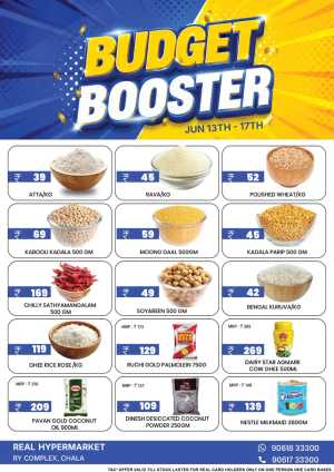 Real Hypermarket Chala Budget Booster Deals | Biggest Deals Today flyer cover