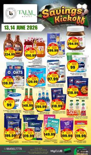 Talal Market Panoor Savings Kickoff Deals | Biggest Deals Today flyer cover