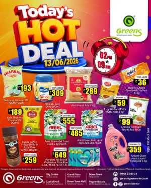 Greens Hypermarket Today Hot Deal | Biggest Deals Today flyer cover
