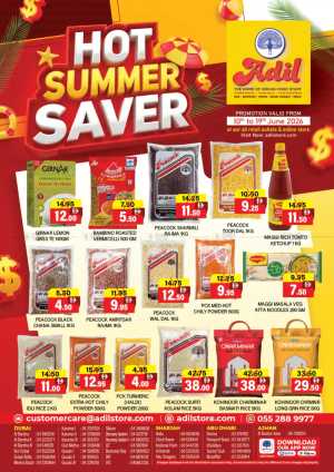 Al Adil Hot Summer Saver Grocery Offers | Save Today flyer cover