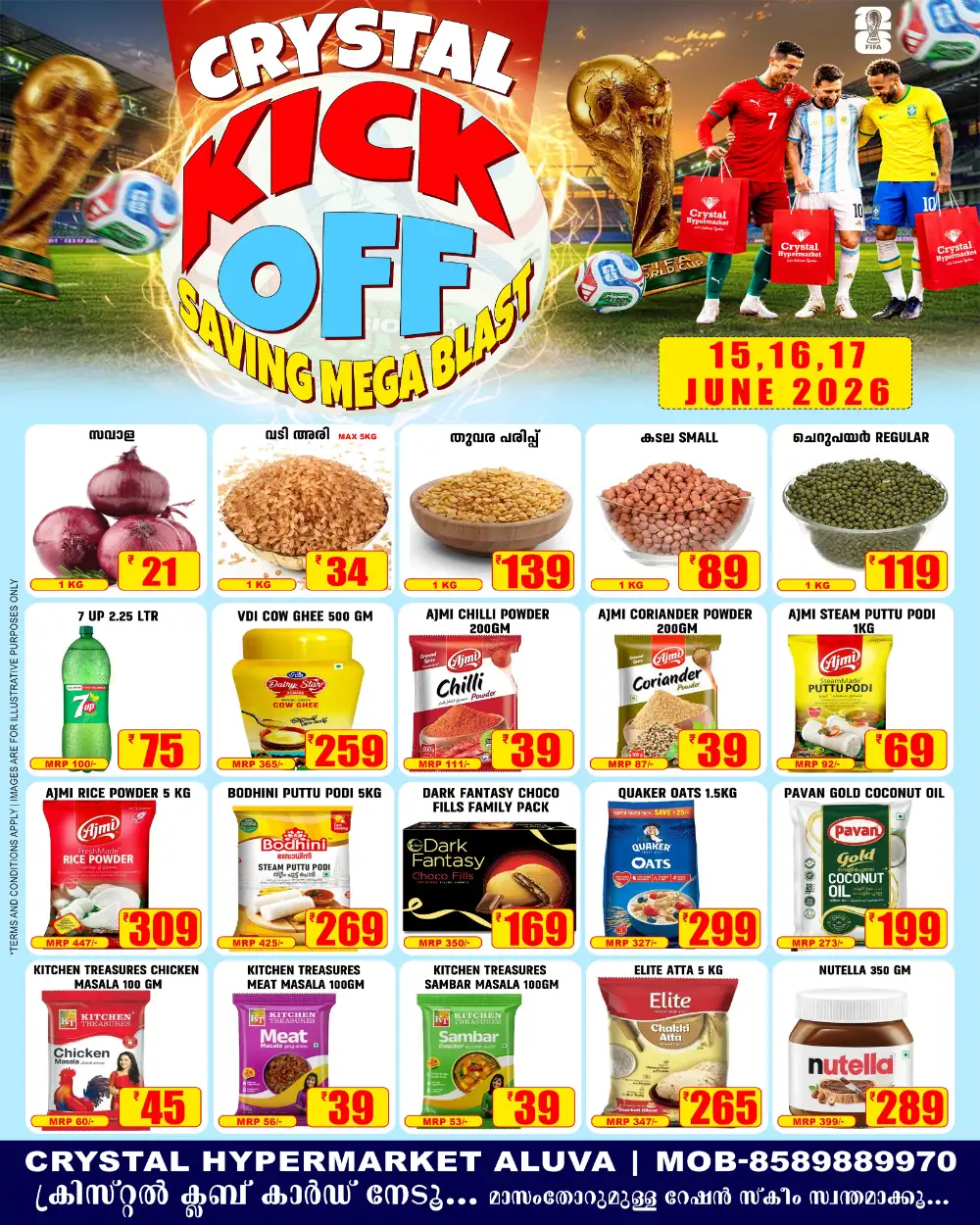 Crystal Hypermarket Aluva Kickoff Offers | Save Today page 1