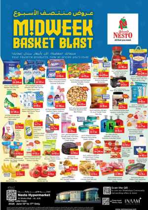 Nesto Al Waha Mall Al Ain Midweek Basket Blast | Save Today flyer cover