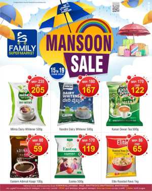 Family Supermarket Monsoon Sale Deals | Biggest Deals Today flyer cover