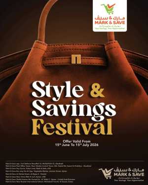 Mark and Save Style and Savings Festival UAE | Shop Today flyer cover