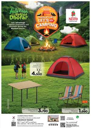 Nesto Oman Khareef Dhofar Camping Gear Deals | Save Today flyer cover