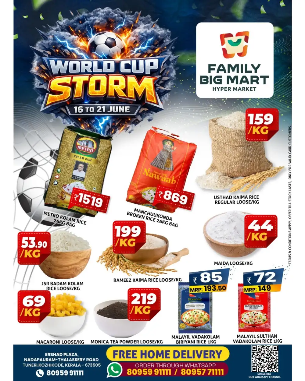 Family Big Mart World Cup Storm Grocery Sale | Save Today page 1