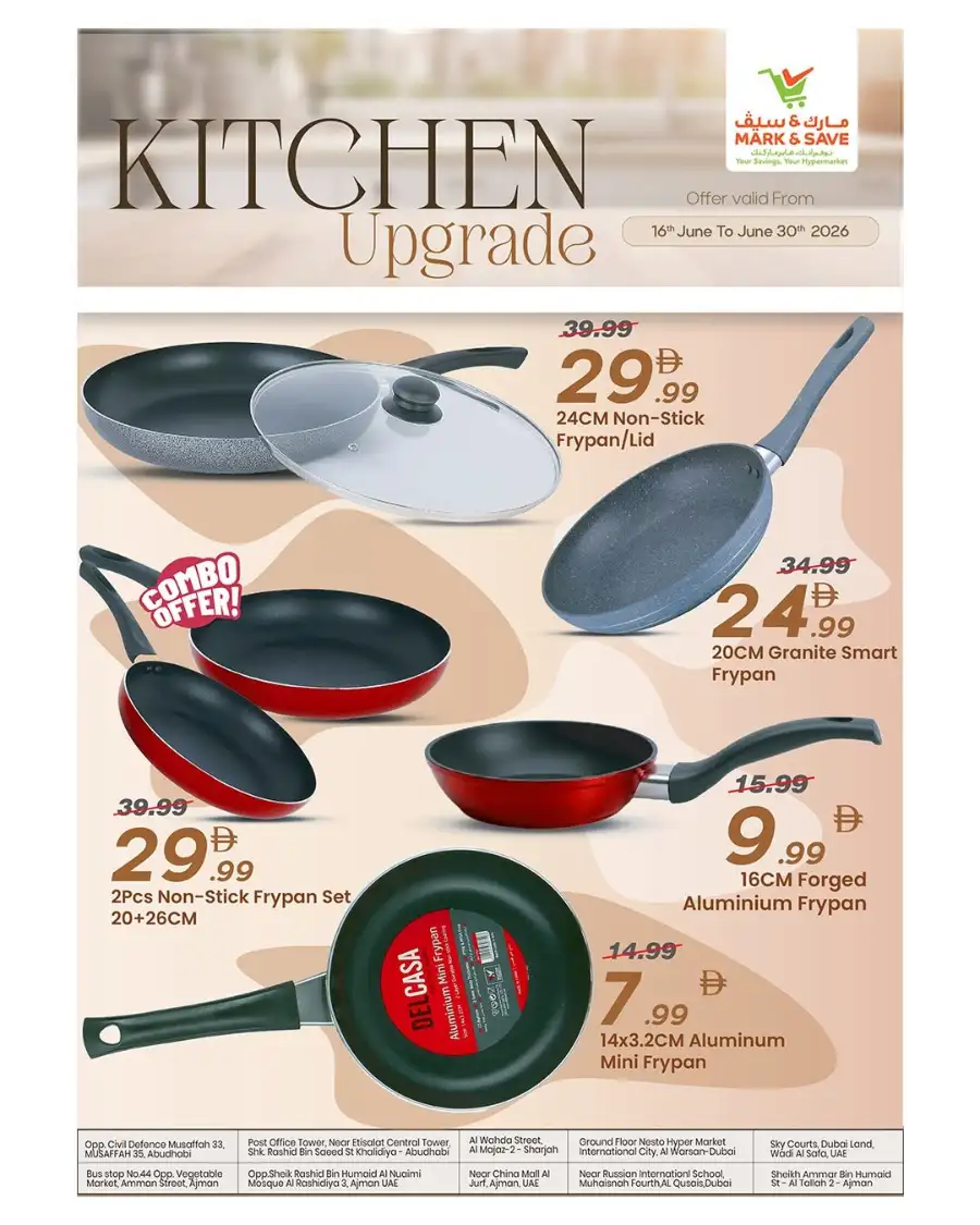 Mark and Save UAE Kitchen Upgrade Flyer Cookware Deals | Save Today page 3