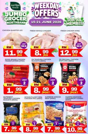 Jumbo Grocer Northbank Weekday Offers June 2026 | live deals flyer cover
