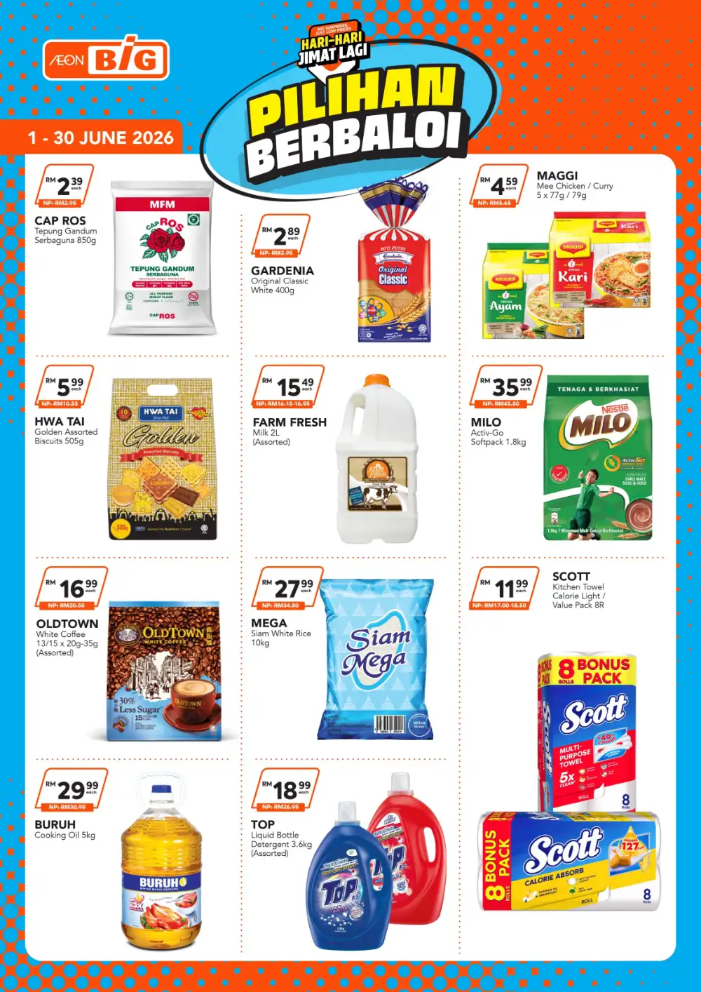 AEON BiG Malaysia Hari-Hari Jimat Lagi Promotion Sale | Save Today page 1
