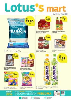 Lotus Mart Malaysia Duyong Grocery Promotion and Discounts | Save Today flyer cover