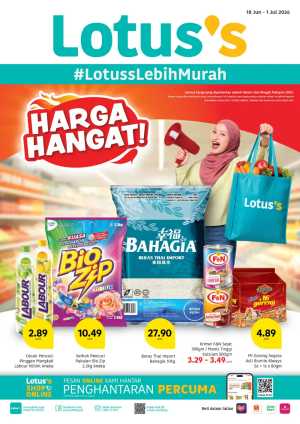 Lotus's Malaysia Harga Hangat Grocery Promotion | Save Today flyer cover