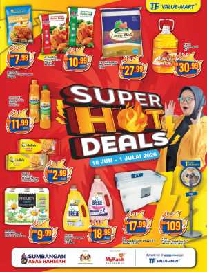 TF Value Mart Malaysia Super Hot Deals Promotion June 2026 | Save Today flyer cover