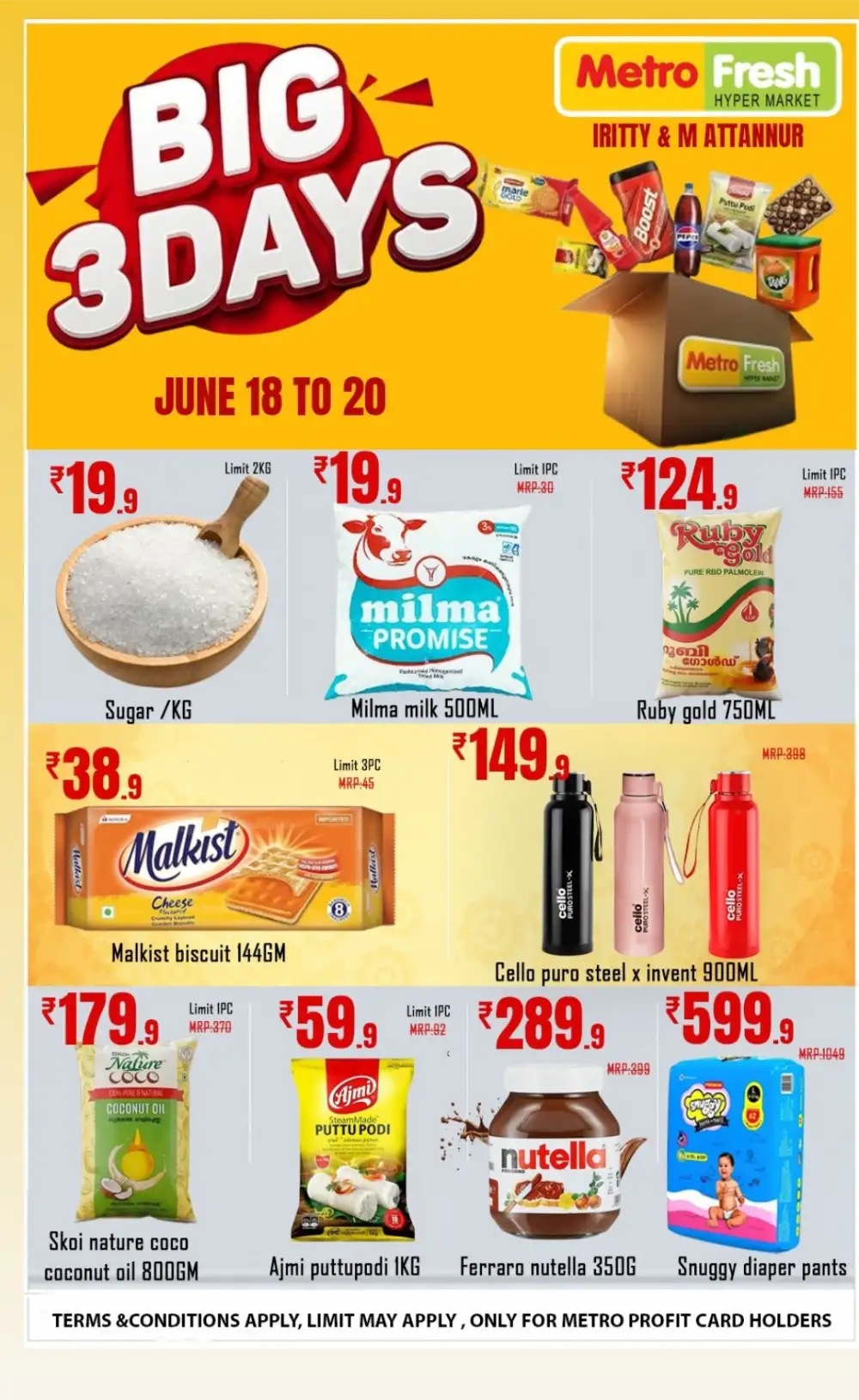 Metro Fresh Hypermarket Iritty and Mattannur Big 3 Days | Live Deals page 2