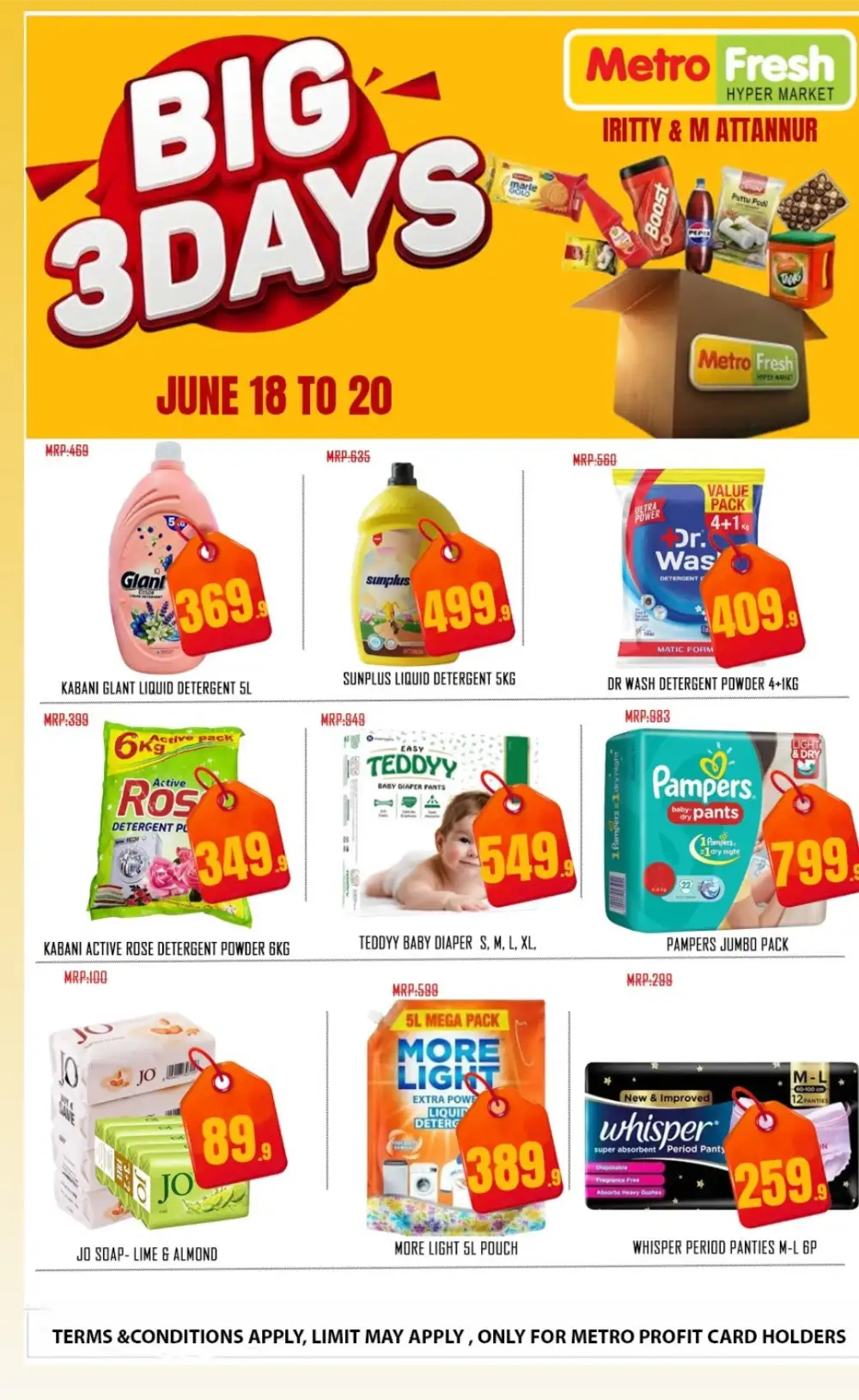 Metro Fresh Hypermarket Iritty and Mattannur Big 3 Days | Live Deals page 3