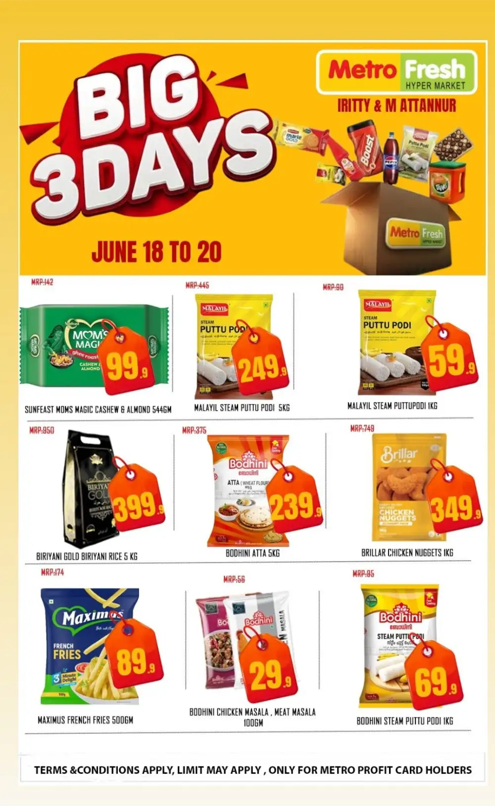 Metro Fresh Hypermarket Iritty and Mattannur Big 3 Days | Live Deals page 4