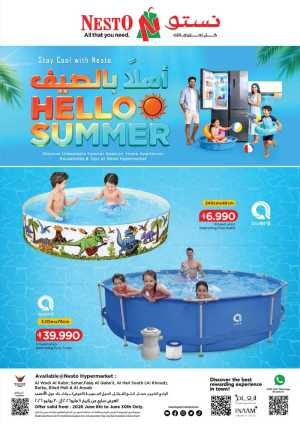 Nesto Oman Hello Summer Deals | Save Today flyer cover