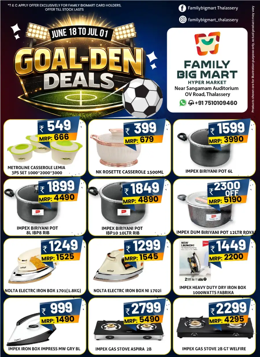 Family Big Mart Thalassery Goal-Den Deals | Live Deals page 9