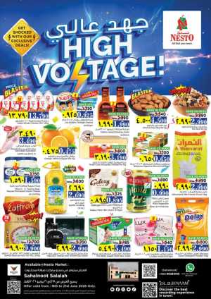 Nesto Hypermarket Salalah High Voltage Deals | Save Today flyer cover