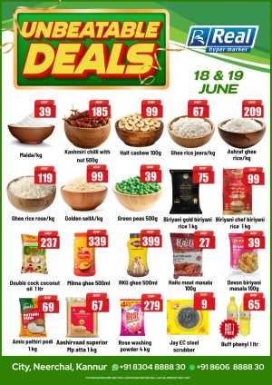 Unbeatable deals flyer cover