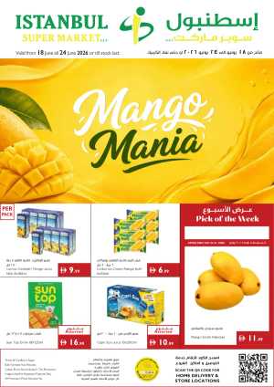 Istanbul Supermarket Mango Mania Deals | Biggest Deals Today flyer cover