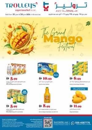 Trolleys Supermarket UAE Mango Festival | Biggest Deals Today flyer cover