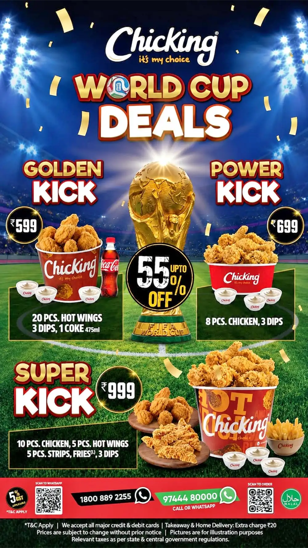 Chicking World Cup Deals - Up to 55% Off | Save Today page 1