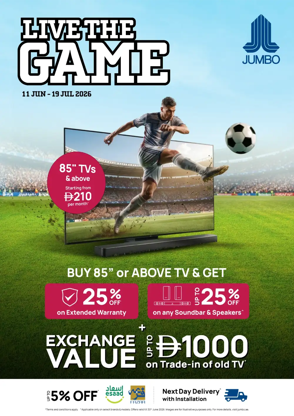 Jumbo Electronics UAE Top TV & Appliance Offers | Latest Price & Leaflets page 1