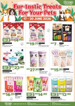 AEON PETEMO Fur-tastic Pet Treats Promotion | biggest deals today flyer cover