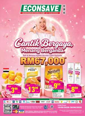 Econsave Malaysia Cantik Bergaya Promotion Sale | Latest Price & Catalogue flyer cover