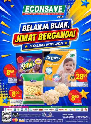 Econsave Sabah Belanja Bijak Promotion | Latest Price & Catalogue flyer cover