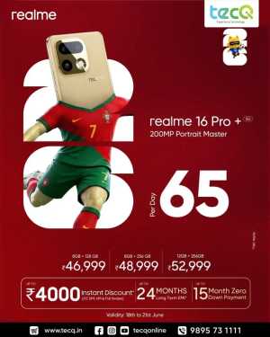 Realme 16 Pro Plus and 16T Offers at tecQ | Shop Today flyer cover