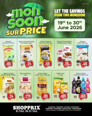 Shopprix Monsoon Surprise Offers | Live Deals flyer cover