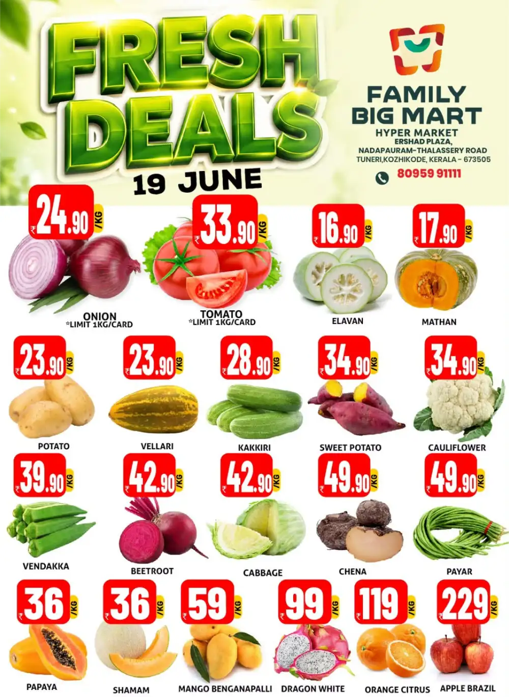 Family Big Mart Fresh Vegetable Deals | Shop Today page 1