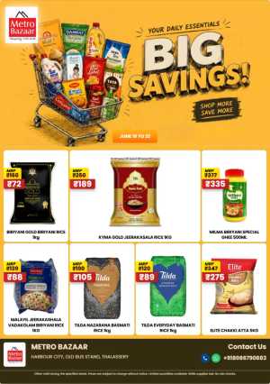 Metro Bazaar Daily Essentials Grocery Offers | Save Today flyer cover