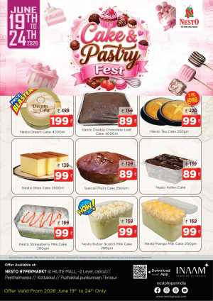 Nesto Cake and Pastry Fest Offers and Discounts | Save Today flyer cover