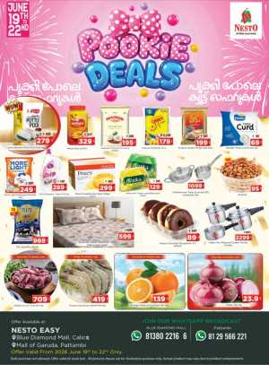Nesto Easy Blue Diamond Mall, Calicut Pookie Deals | Shop Today flyer cover