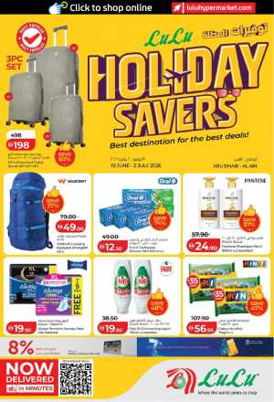 LuLu Abu Dhabi and Al Ain Holiday Savers | Biggest Deals Today flyer cover