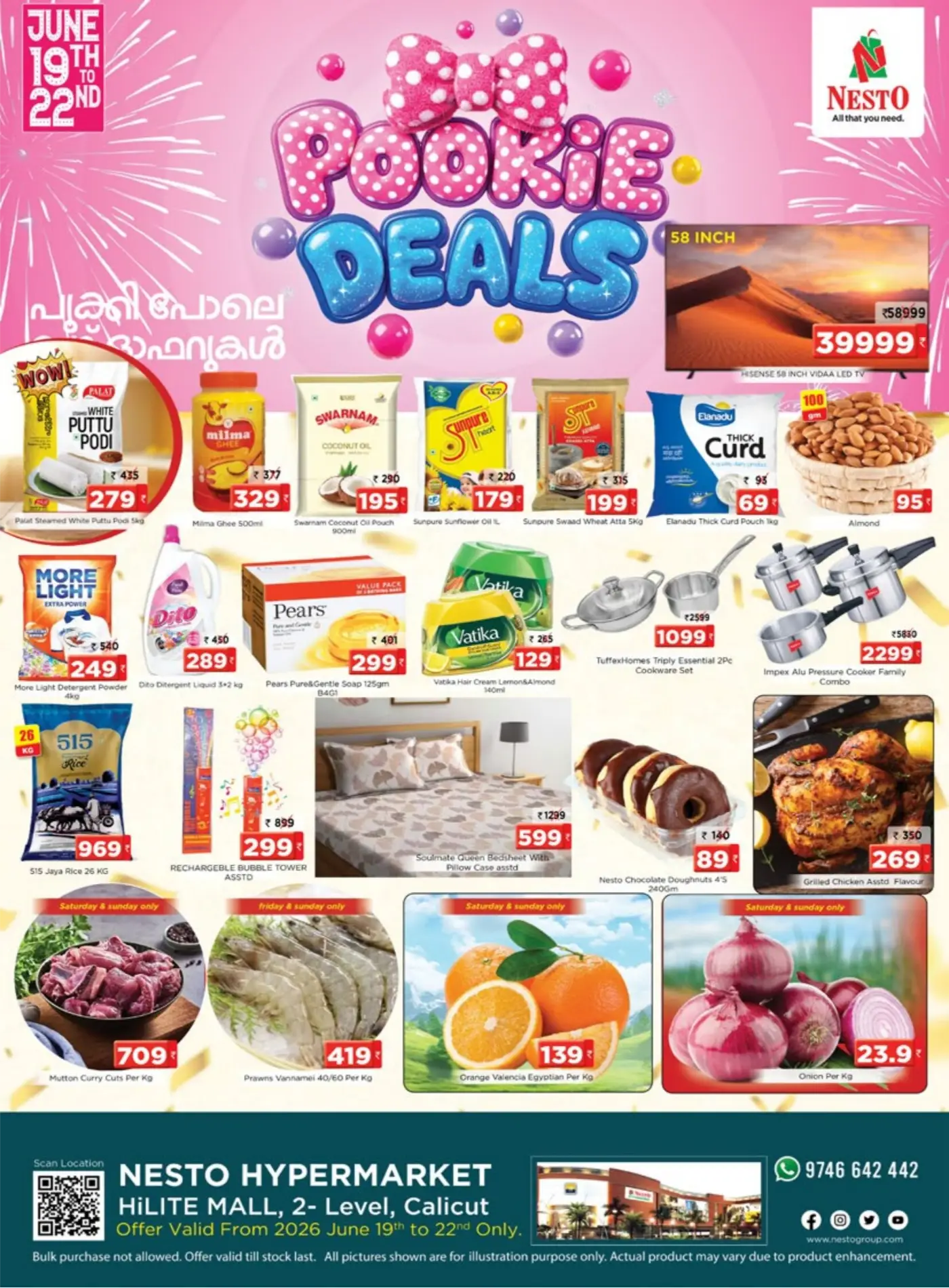 Nesto Calicut HiLITE Mall Pookie Deals | biggest deals today page 1