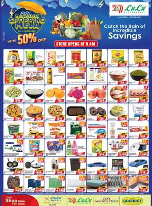 LuLu Mall Palakkad Monsoon Shopping Mela Offers 2026 | Save Today flyer cover