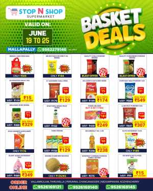 Stop N Shop Supermarket Basket Deals 2026 | Biggest Deals Today flyer cover